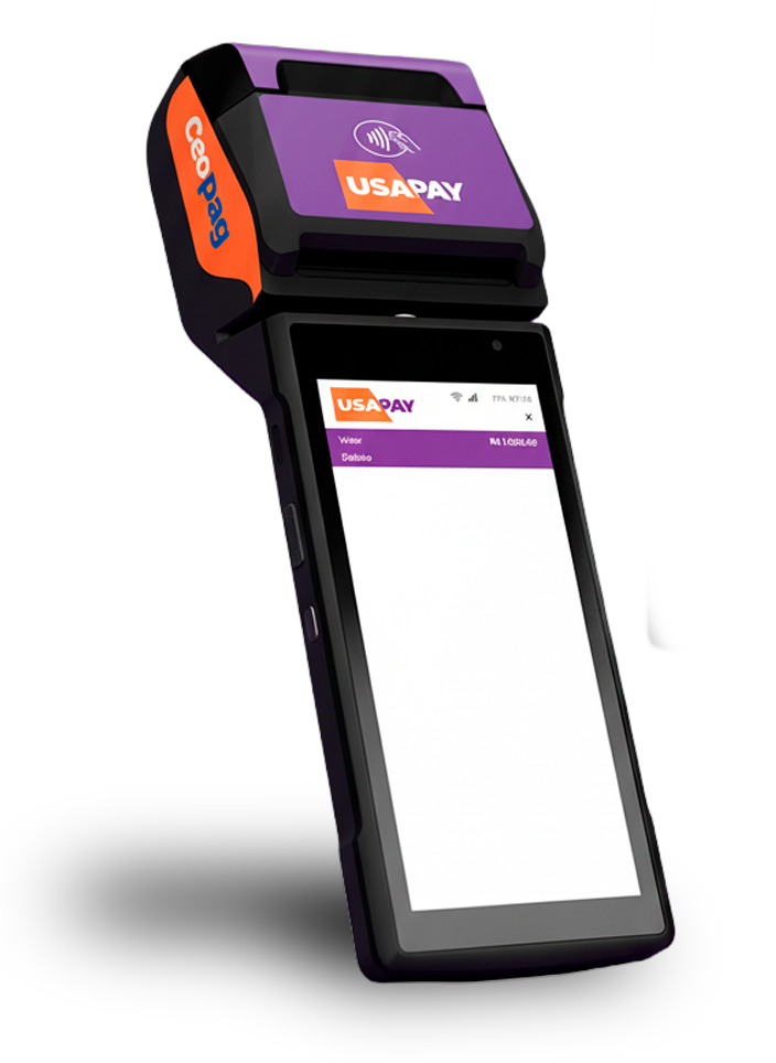 Maquininha USAPAY em foco