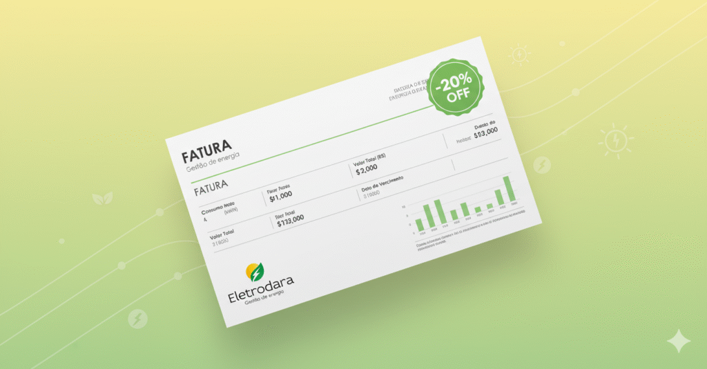 atura Eletrodara mostrando economia de até 20% na conta de energia para clientes UsaPay.